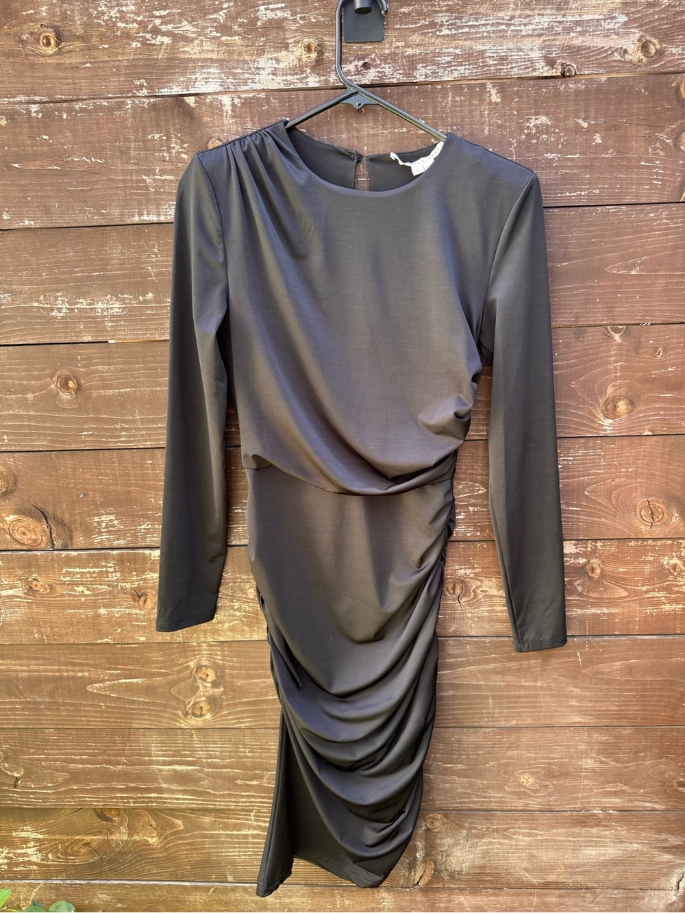 Veronica Beard Ruched Black Dress Size 00